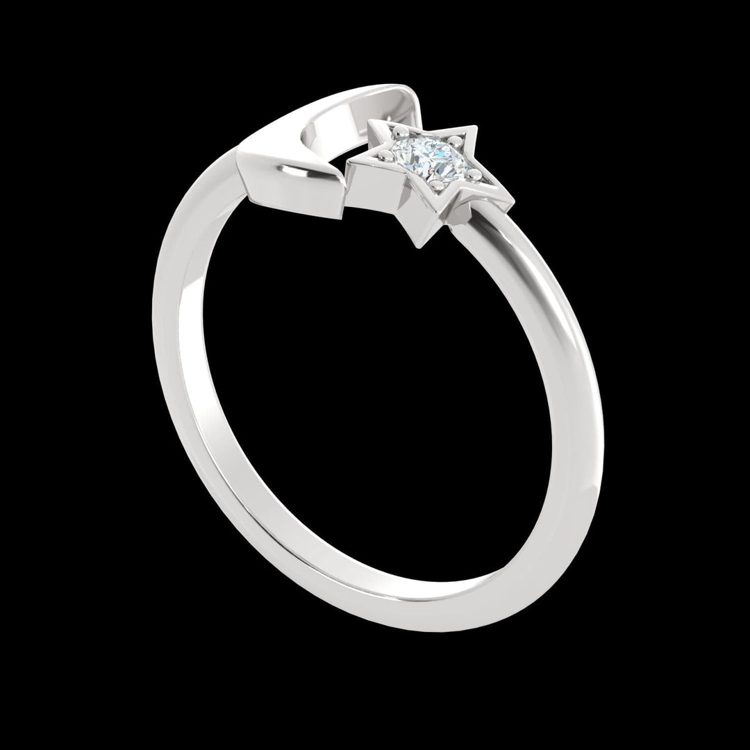 Moon and Star Ring | Space Jewelry – Diamonds In Space